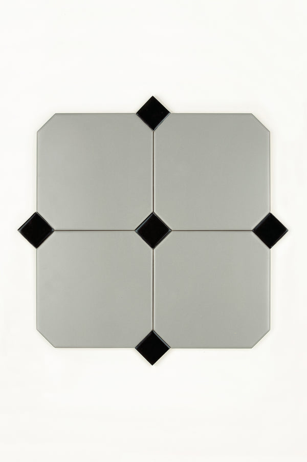 Pavé Eucalyptus 15x15 cm, Noir Dot 3x3 cm