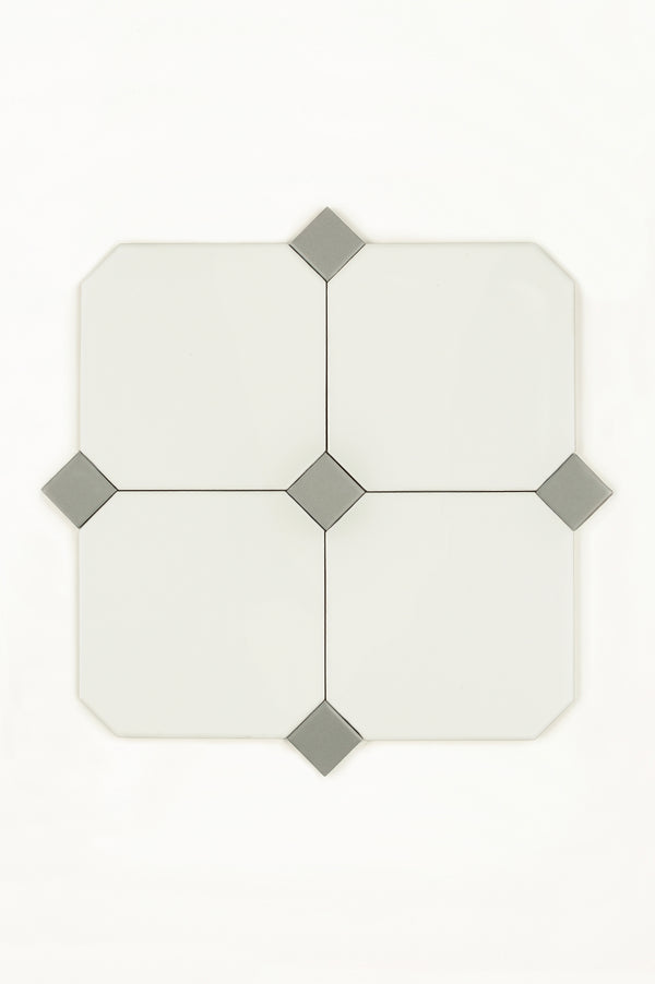 Pavé Biscuit 15x15 cm, Eucalyptus Dot 3x3 cm