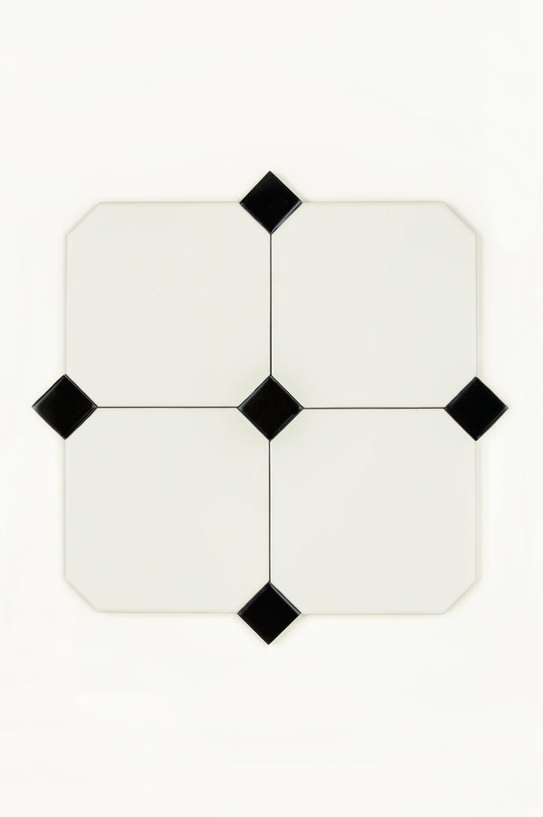 Pavé Biscuit 15x15 cm, Noir Dot 3x3 cm