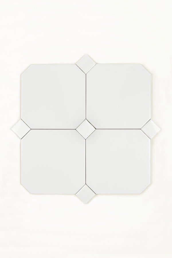 Pavé Blanc 15x15 cm, Blanc Dot 3x3 cm