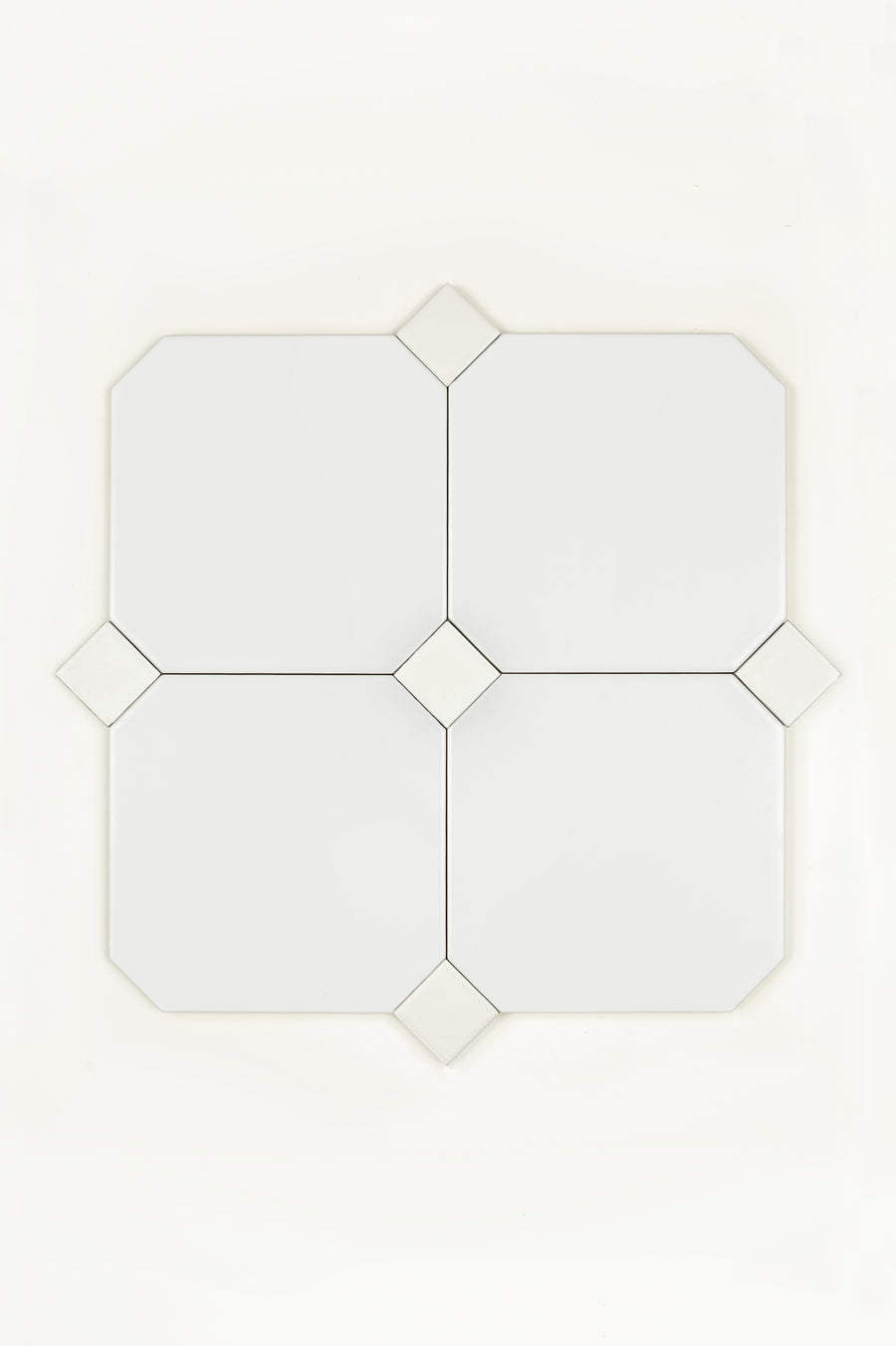 Pavé Blanc 15x15 cm, Biscuit Dot 3x3 cm
