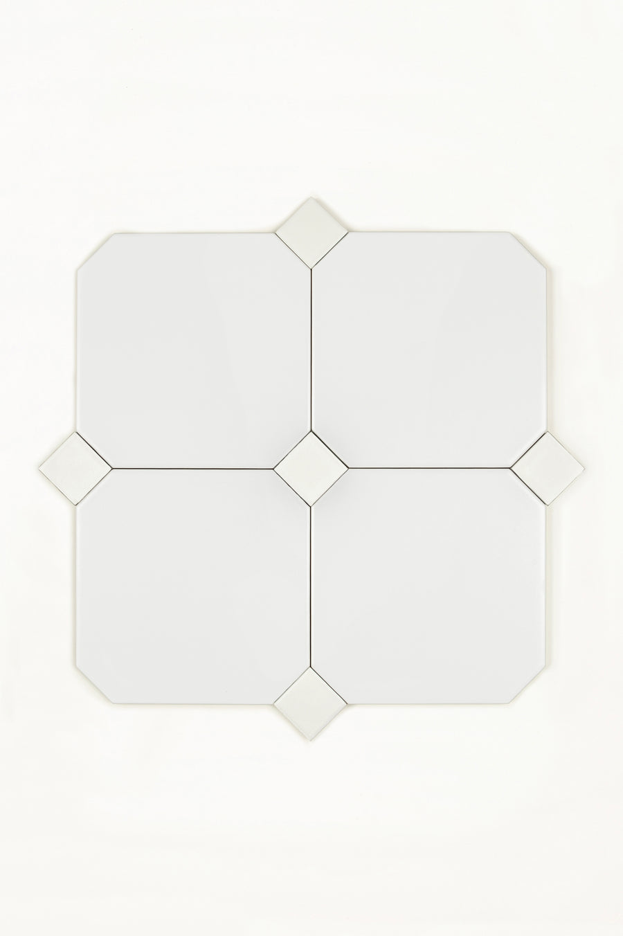 Pavé Blanc 15x15 cm, Biscuit Dot 3x3 cm