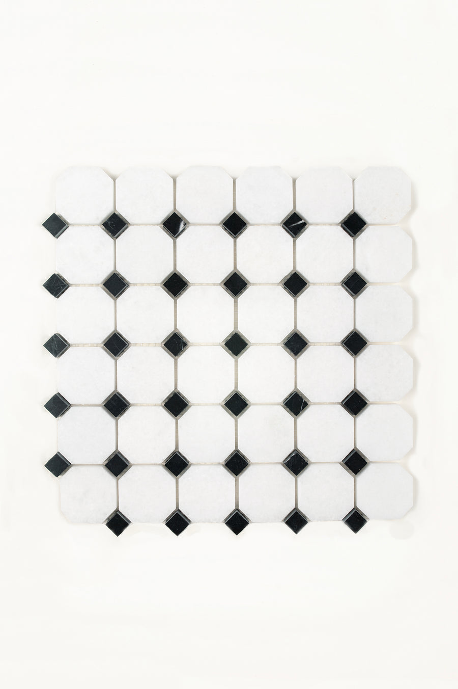 Carrara Cristallo Octagon & Dot