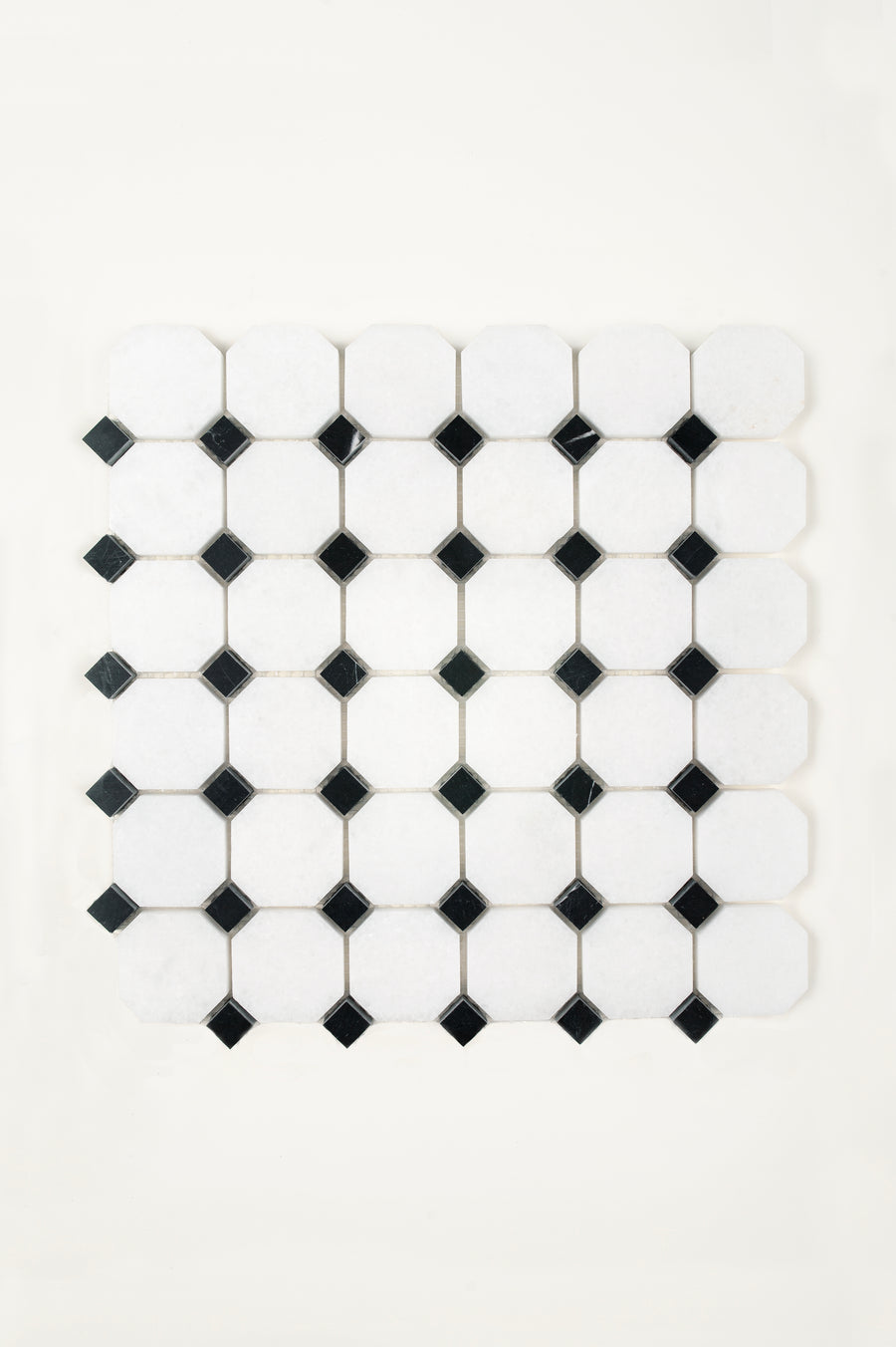Carrara Cristallo Octagon & Dot