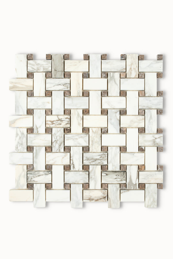 Calacatta Caldi Basketweave