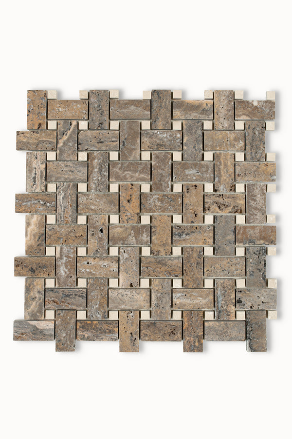 Travertin Assemblage Basketweave
